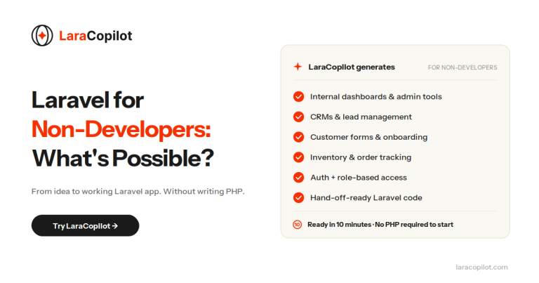 Laravel for Non-Developers: What's Actually Possible?